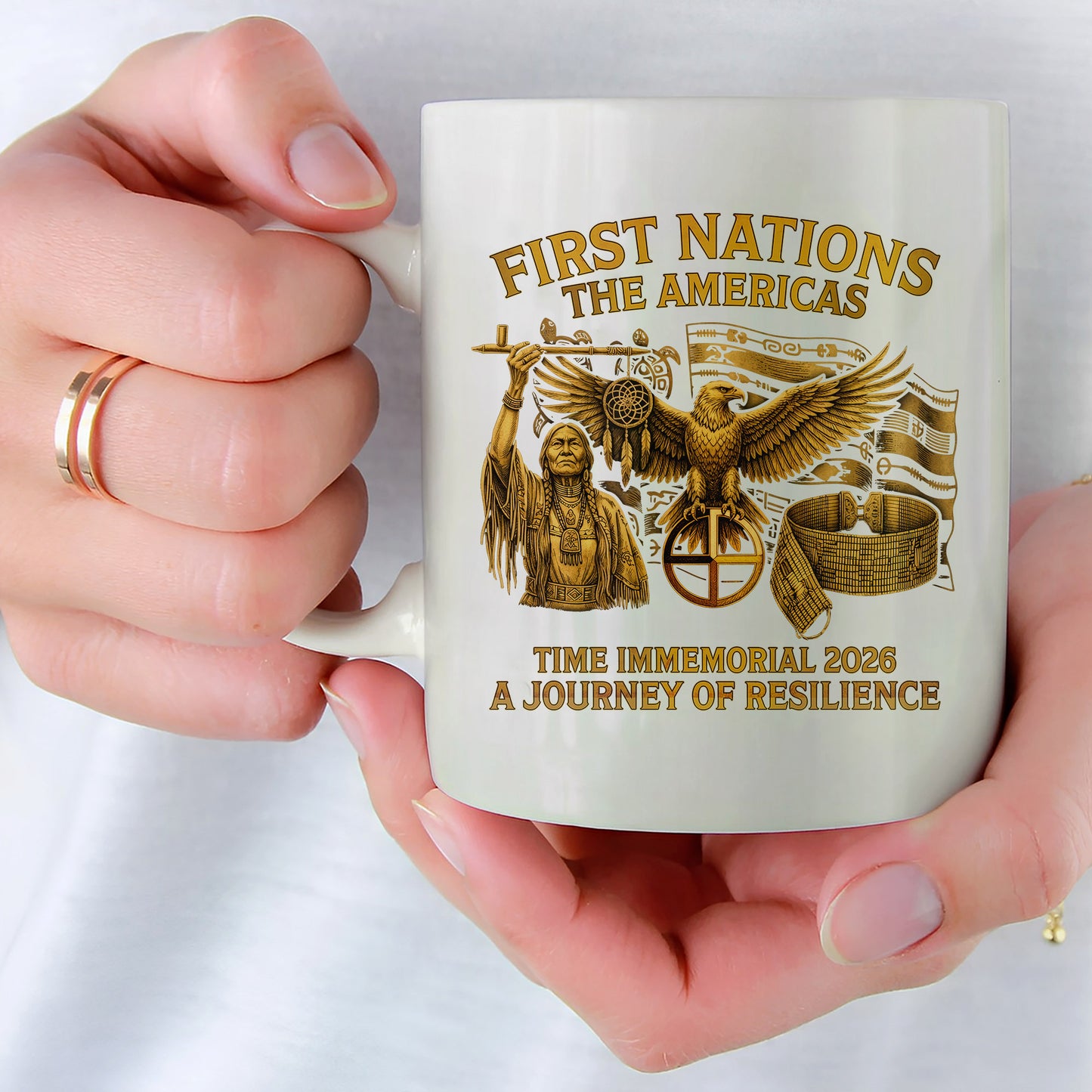 First Nations The Americas - Indigenous Resilience Ceramic Coffee Mug
