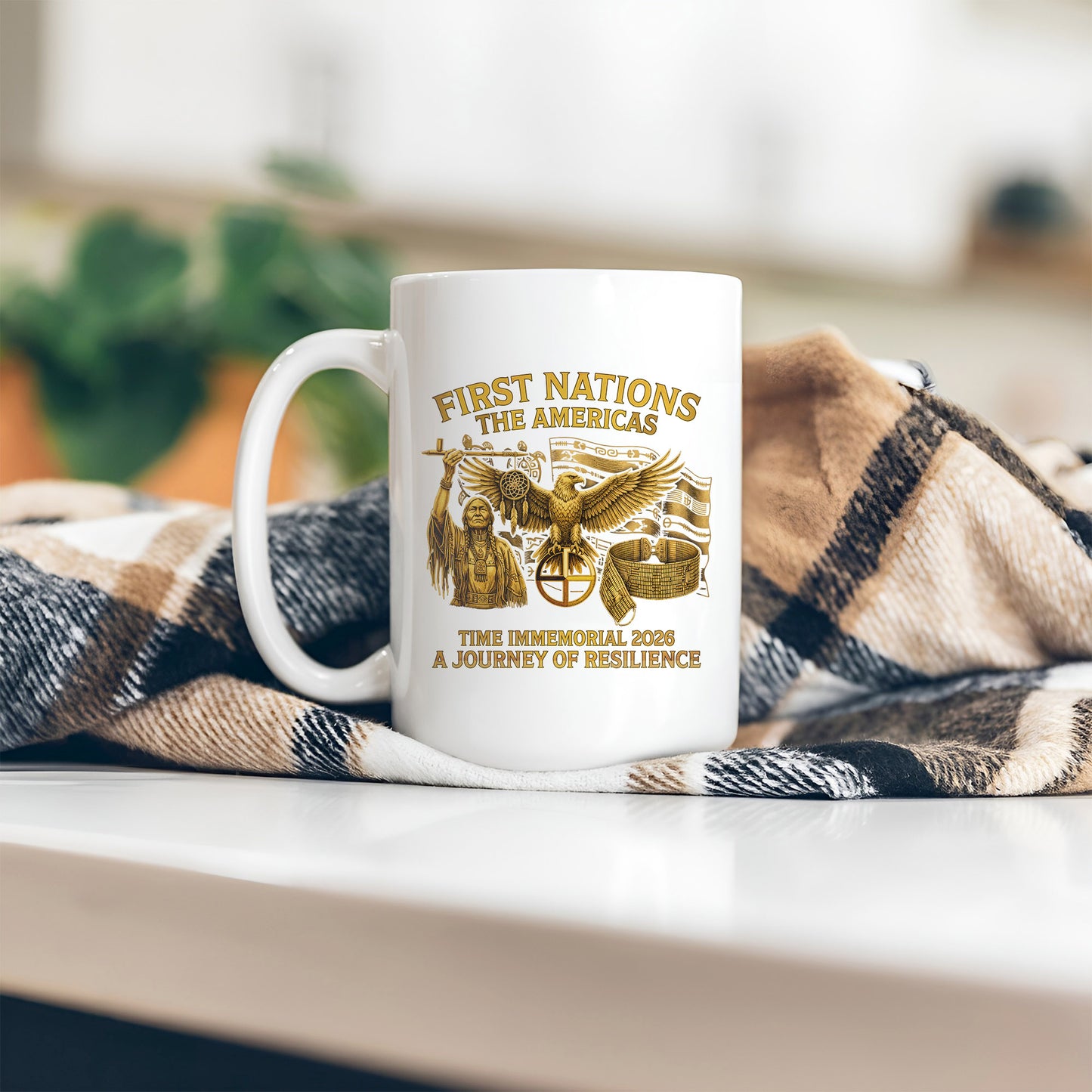 First Nations The Americas - Indigenous Resilience Ceramic Coffee Mug
