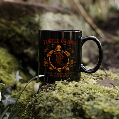 Turtle Island Native American Ceramic Coffee Mug