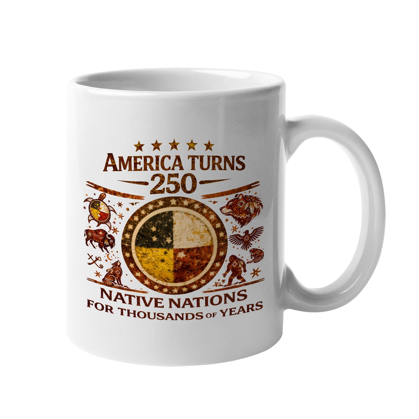 Indigenous Heritage Before 1776 Ceramic Coffee Mug