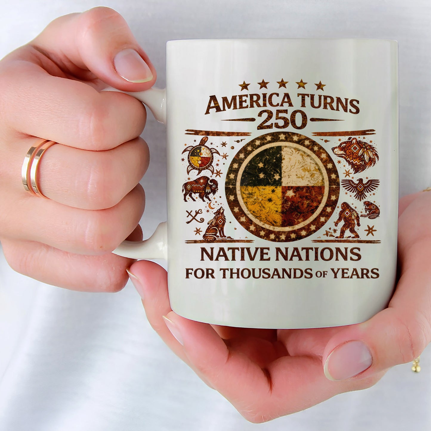 Indigenous Heritage Before 1776 Ceramic Coffee Mug