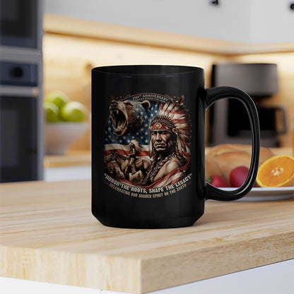 250th Anniversary Native American Spirit Ceramic Coffee Mug