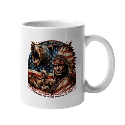 250th Anniversary Native American Spirit Ceramic Coffee Mug