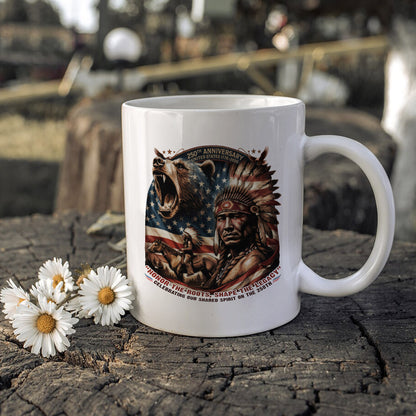 250th Anniversary Native American Spirit Ceramic Coffee Mug