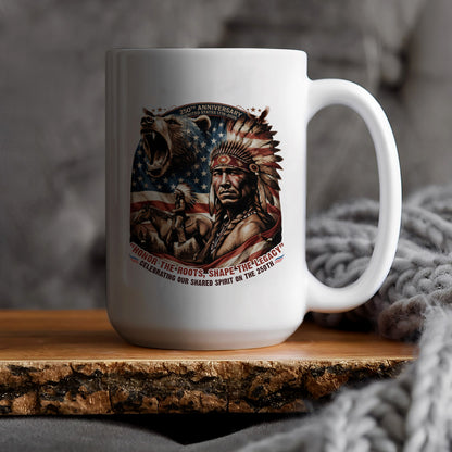 250th Anniversary Native American Spirit Ceramic Coffee Mug