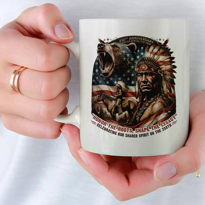 250th Anniversary Native American Spirit Ceramic Coffee Mug