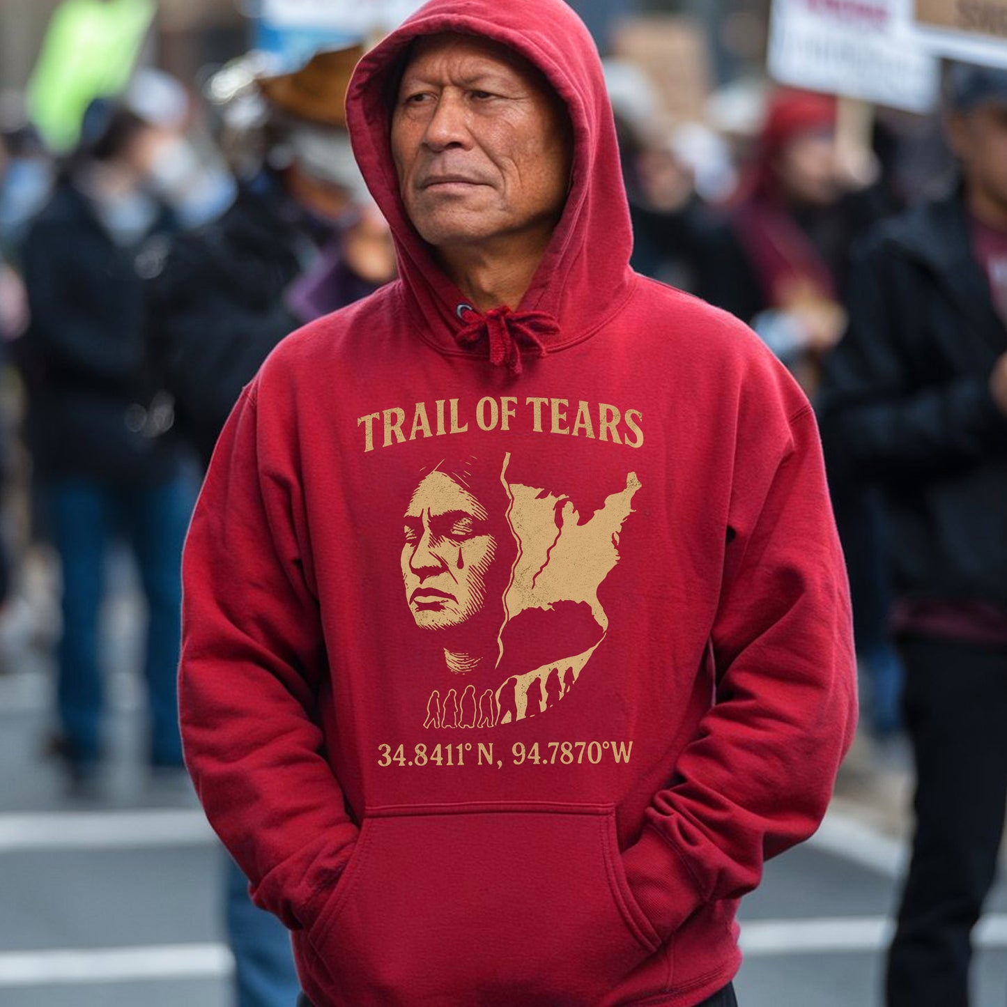 Trail of Tears Memorial - Indigenous History Graphic Unisex T-Shirt/Hoodie/Sweatshirt