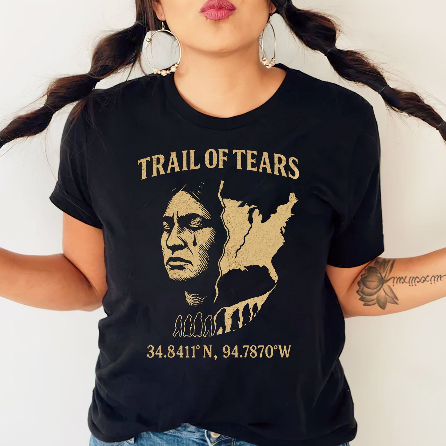 Trail of Tears Memorial - Indigenous History Graphic Unisex T-Shirt/Hoodie/Sweatshirt