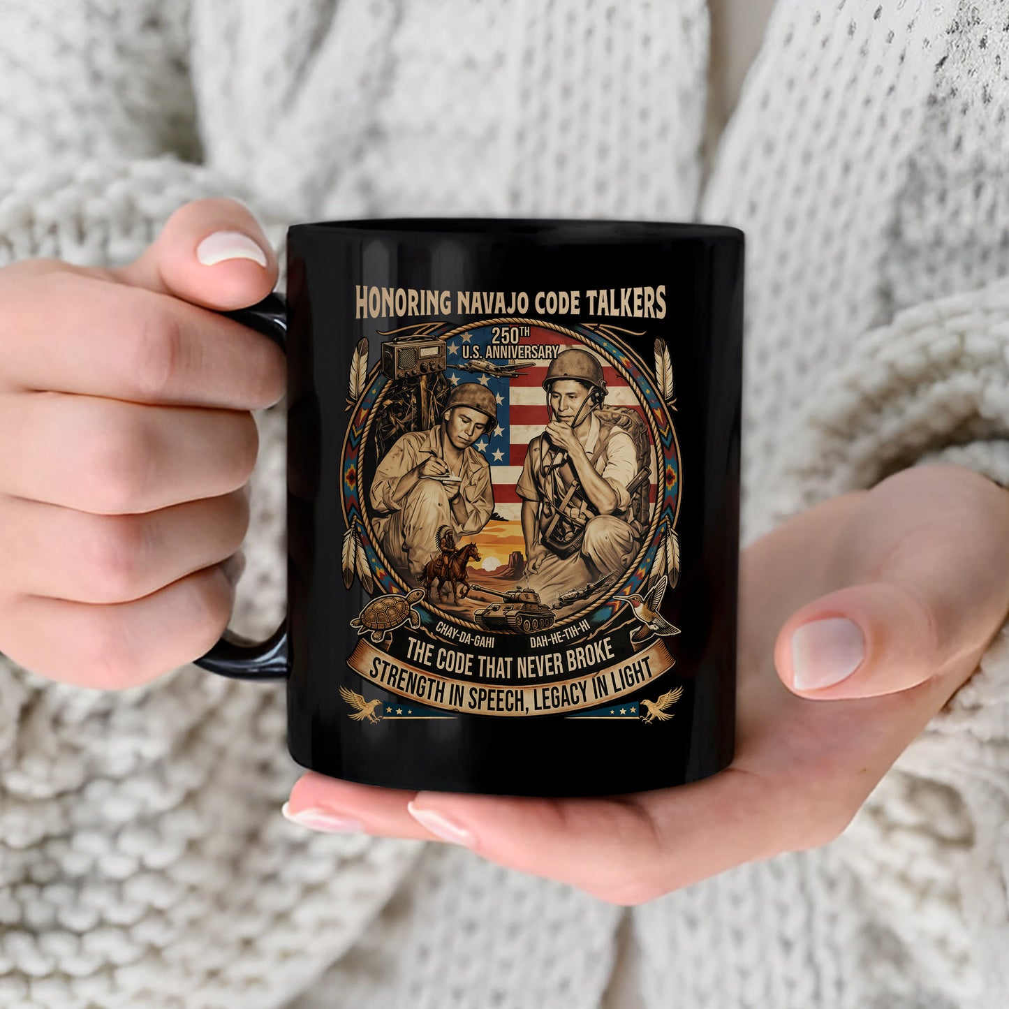 Navajo Code Talkers 250th Anniversary Ceramic Coffee Mug