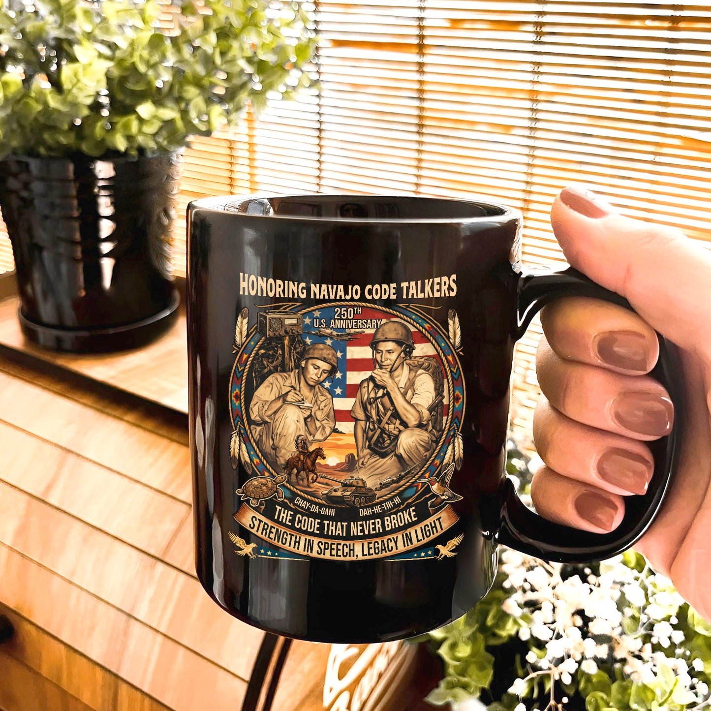 Navajo Code Talkers 250th Anniversary Ceramic Coffee Mug