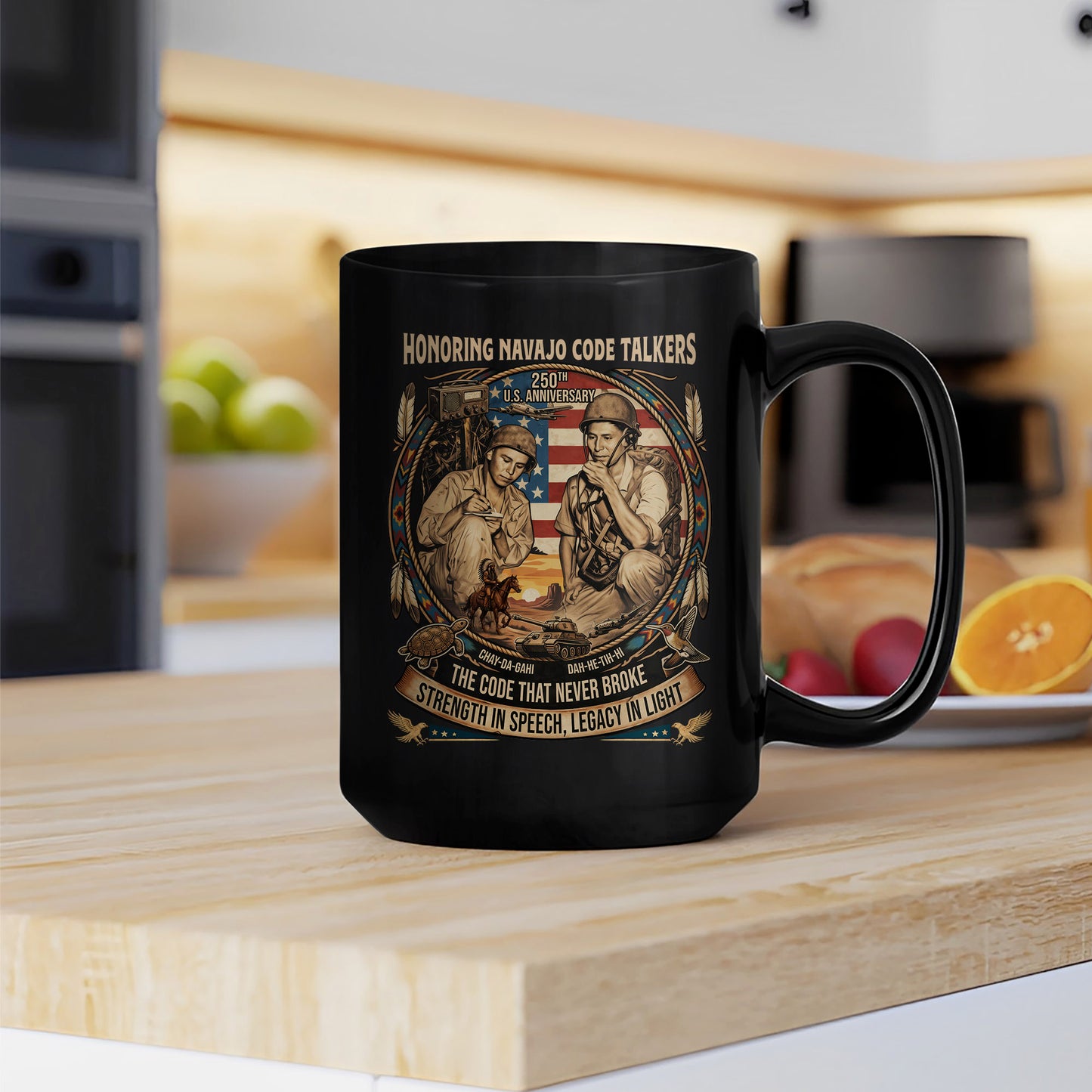 Navajo Code Talkers 250th Anniversary Ceramic Coffee Mug