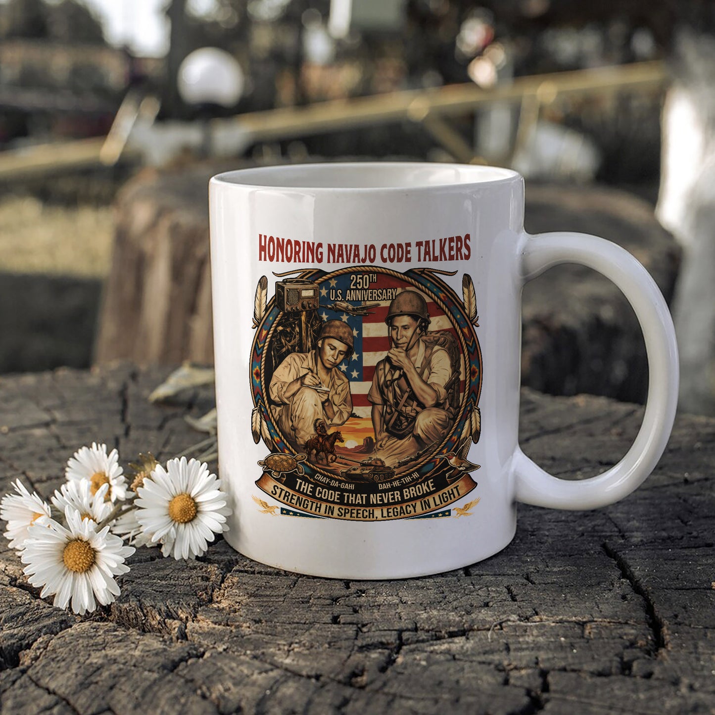 Navajo Code Talkers 250th Anniversary Ceramic Coffee Mug