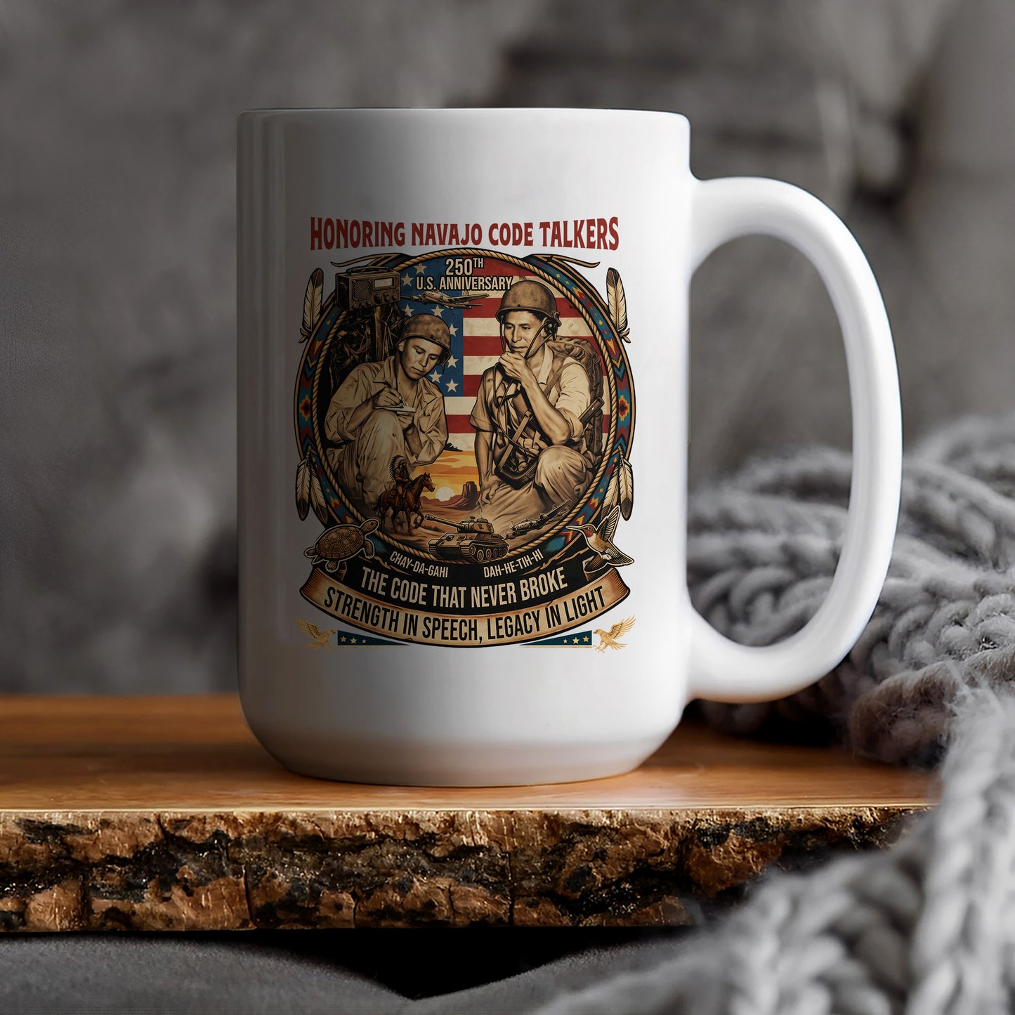 Navajo Code Talkers 250th Anniversary Ceramic Coffee Mug