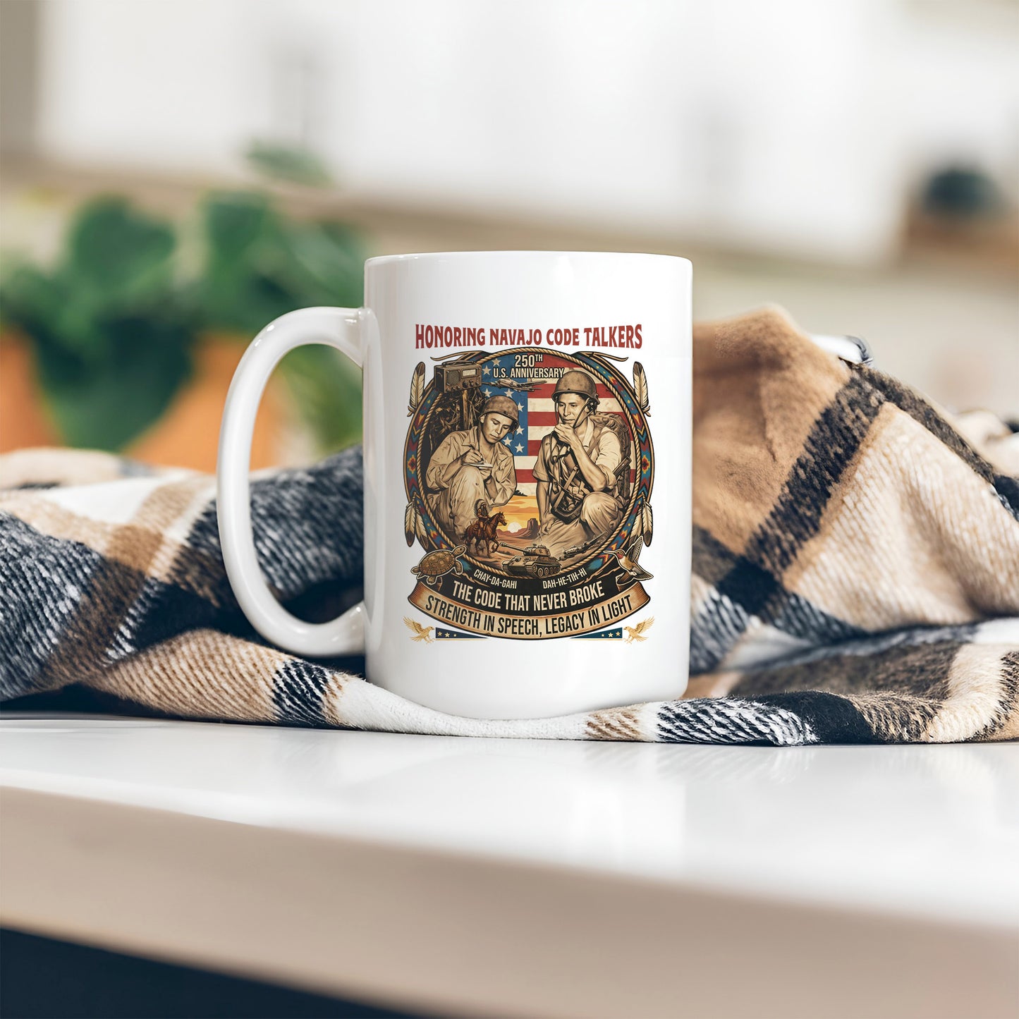 Navajo Code Talkers 250th Anniversary Ceramic Coffee Mug