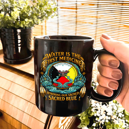 Water Is The First Medicine Ceramic Coffee Mug