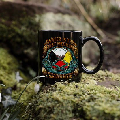 Water Is The First Medicine Ceramic Coffee Mug