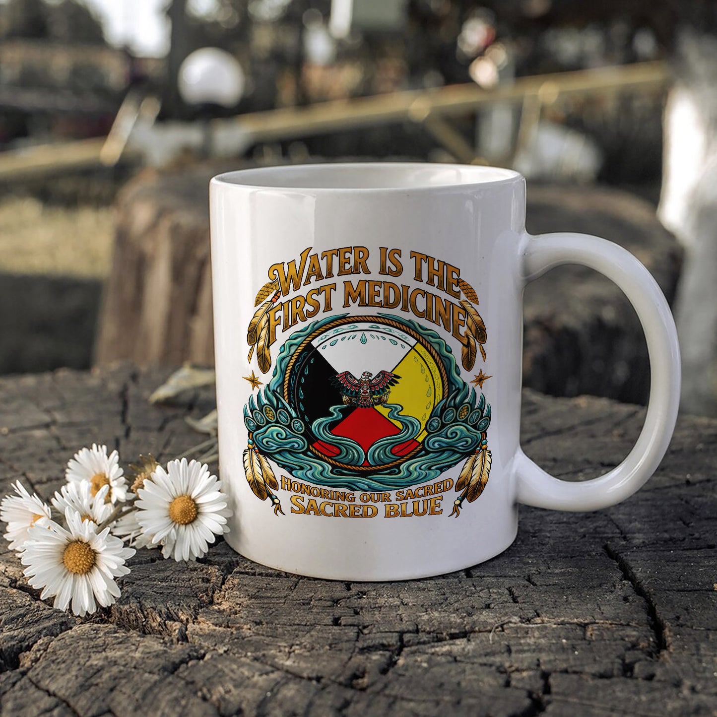 Water Is The First Medicine Ceramic Coffee Mug