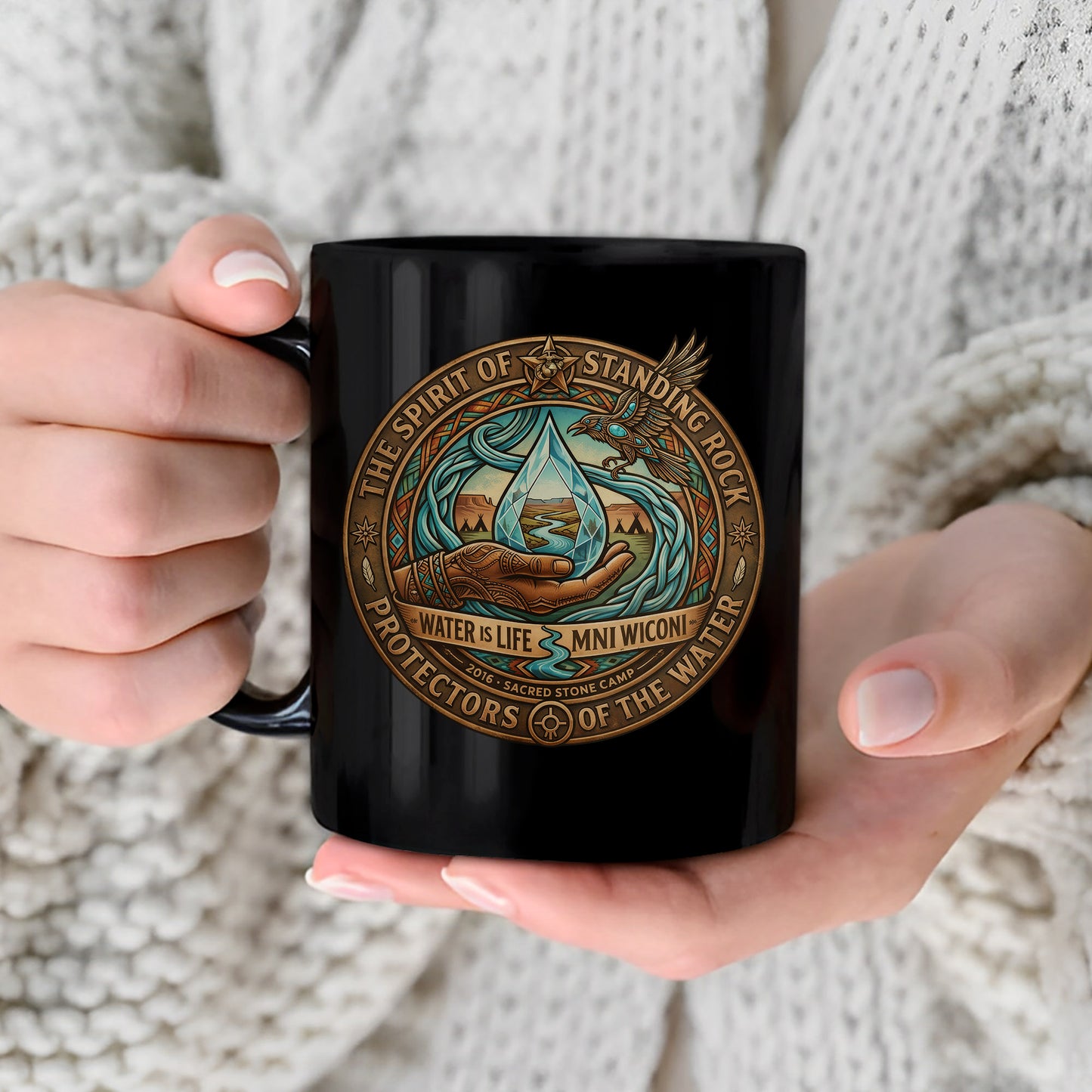 The Spirit of Standing Rock Ceramic Coffee Mug