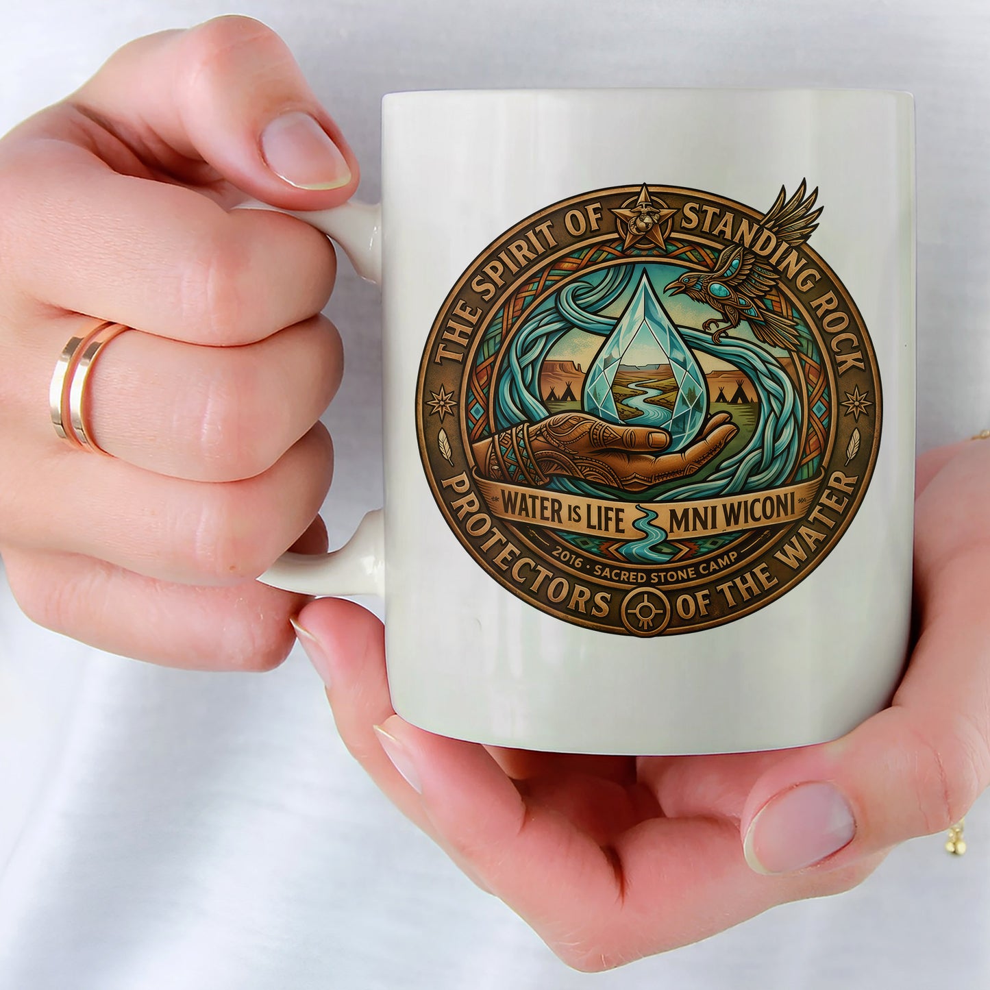 The Spirit of Standing Rock Ceramic Coffee Mug