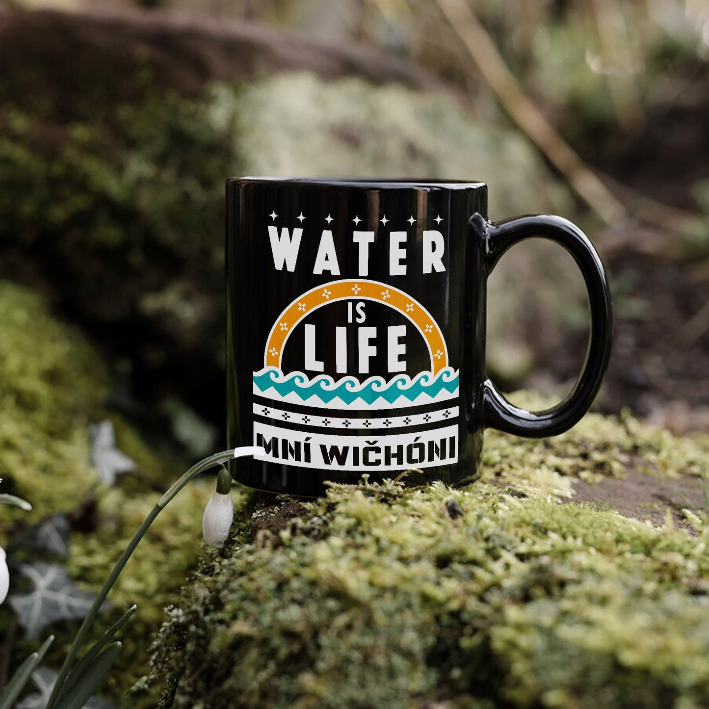 Water is Life Mini Wíčhóni - Ceramic Coffee Mug