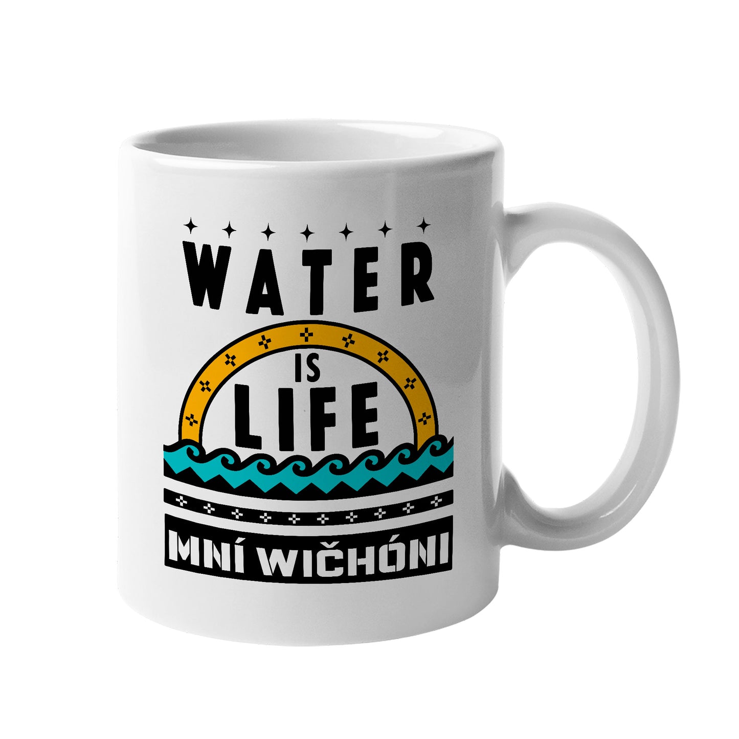 Water is Life Mini Wíčhóni - Ceramic Coffee Mug
