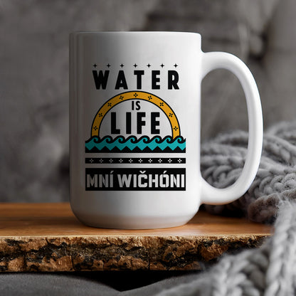 Water is Life Mini Wíčhóni - Ceramic Coffee Mug