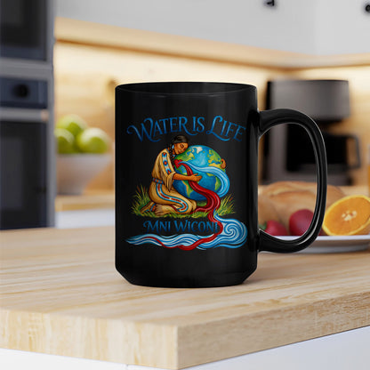 Water is Life Mini Wiconi Native American Earth - Ceramic Coffee Mug