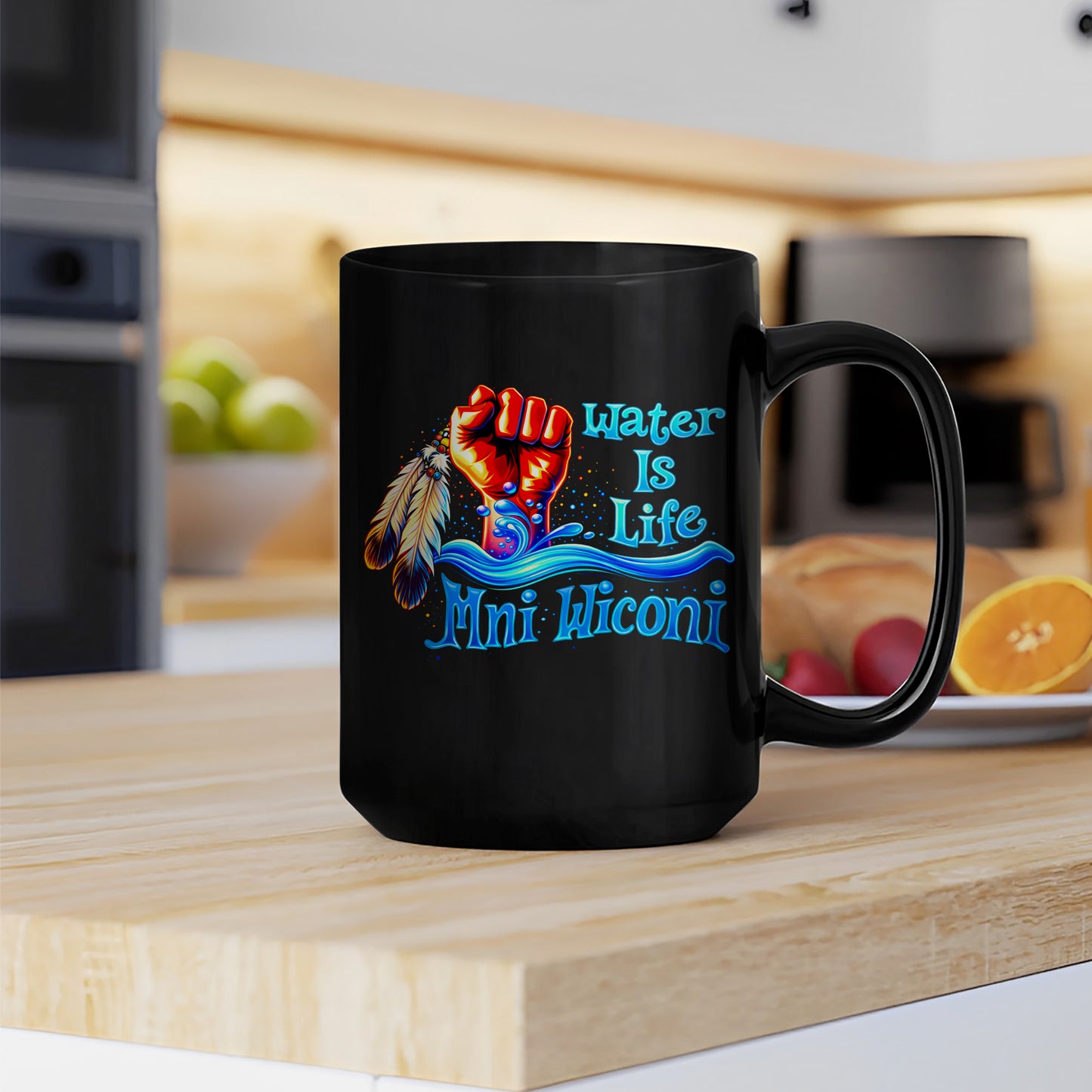 Water is Life Mini Wiconi Indigenous - Ceramic Coffee Mug