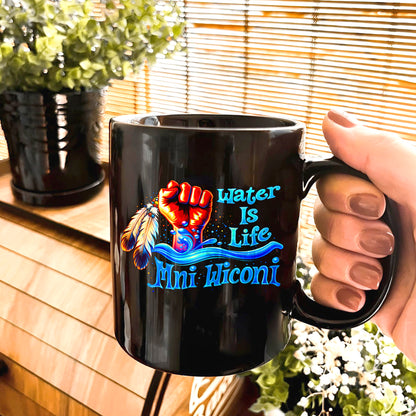 Water is Life Mini Wiconi Indigenous - Ceramic Coffee Mug