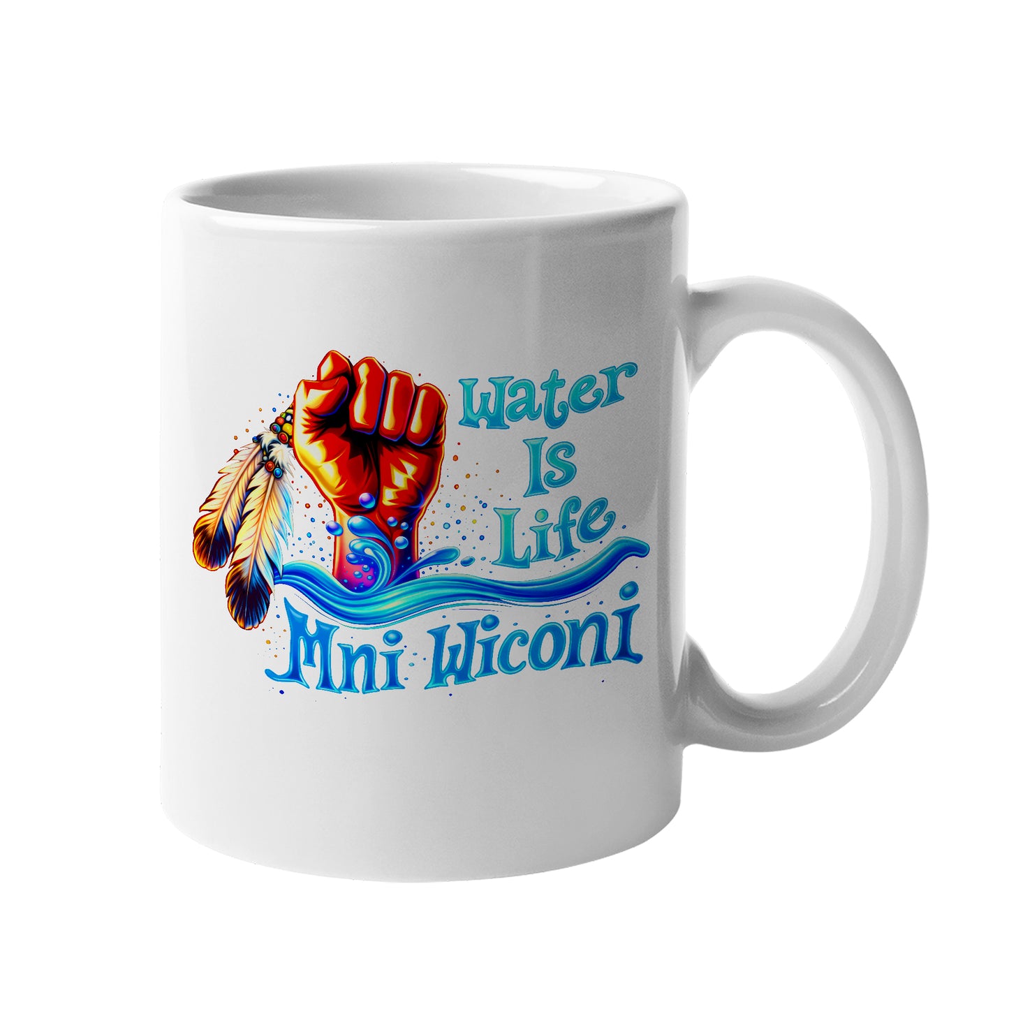 Water is Life Mini Wiconi Indigenous - Ceramic Coffee Mug