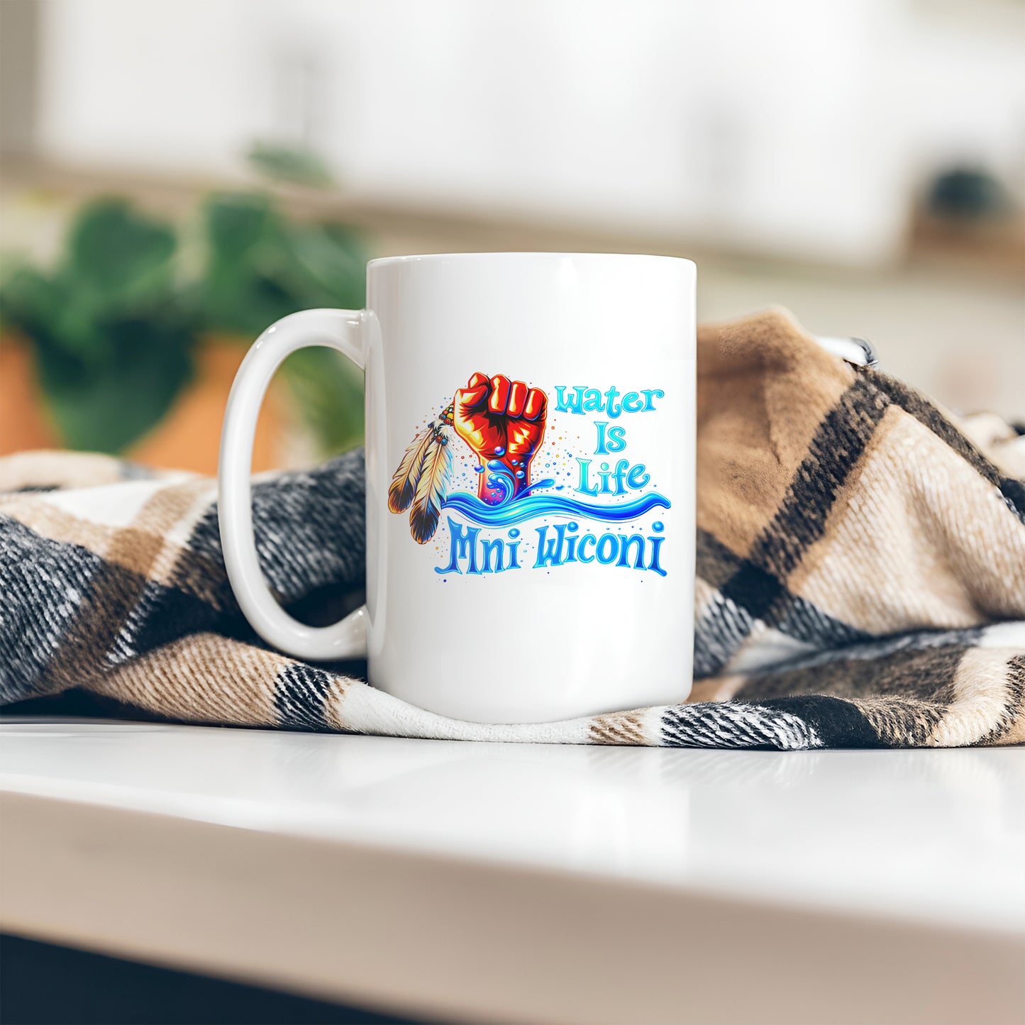 Water is Life Mini Wiconi Indigenous - Ceramic Coffee Mug