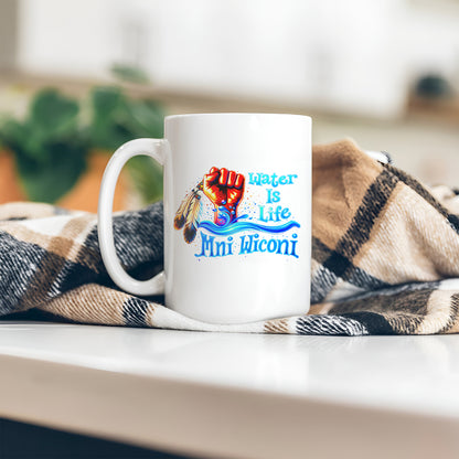 Water is Life Mini Wiconi Indigenous - Ceramic Coffee Mug