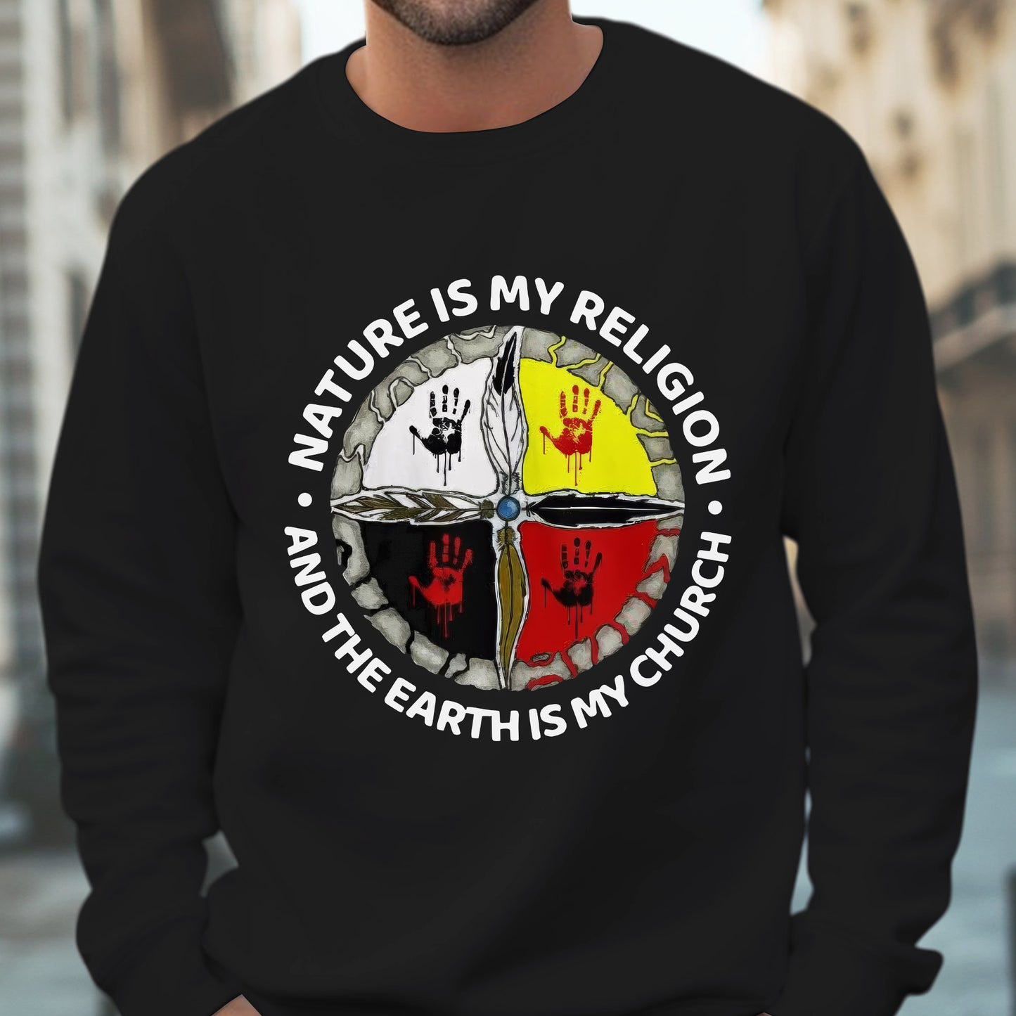 Nature Is My Religion - The Earth Is My Church Unisex T-Shirt/T-Shirt V-Neck/Hoodie/Sweatshirt