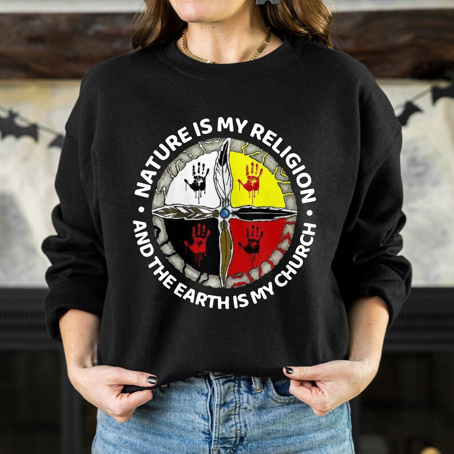 Nature Is My Religion - The Earth Is My Church Unisex T-Shirt/T-Shirt V-Neck/Hoodie/Sweatshirt