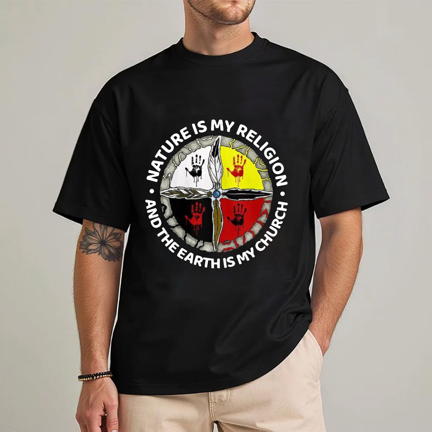 Nature Is My Religion - The Earth Is My Church Unisex T-Shirt/T-Shirt V-Neck/Hoodie/Sweatshirt