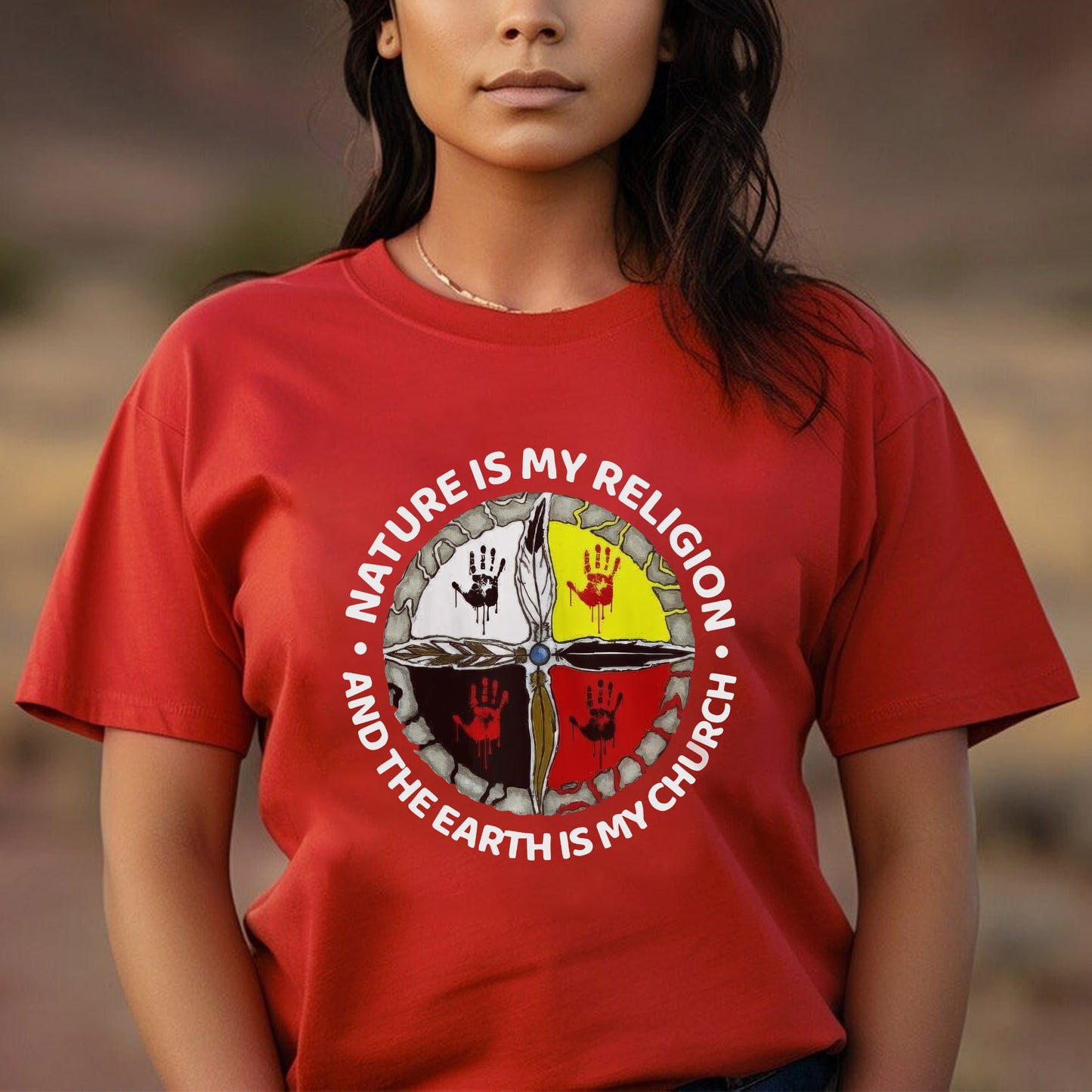 Nature Is My Religion - The Earth Is My Church Unisex T-Shirt/T-Shirt V-Neck/Hoodie/Sweatshirt