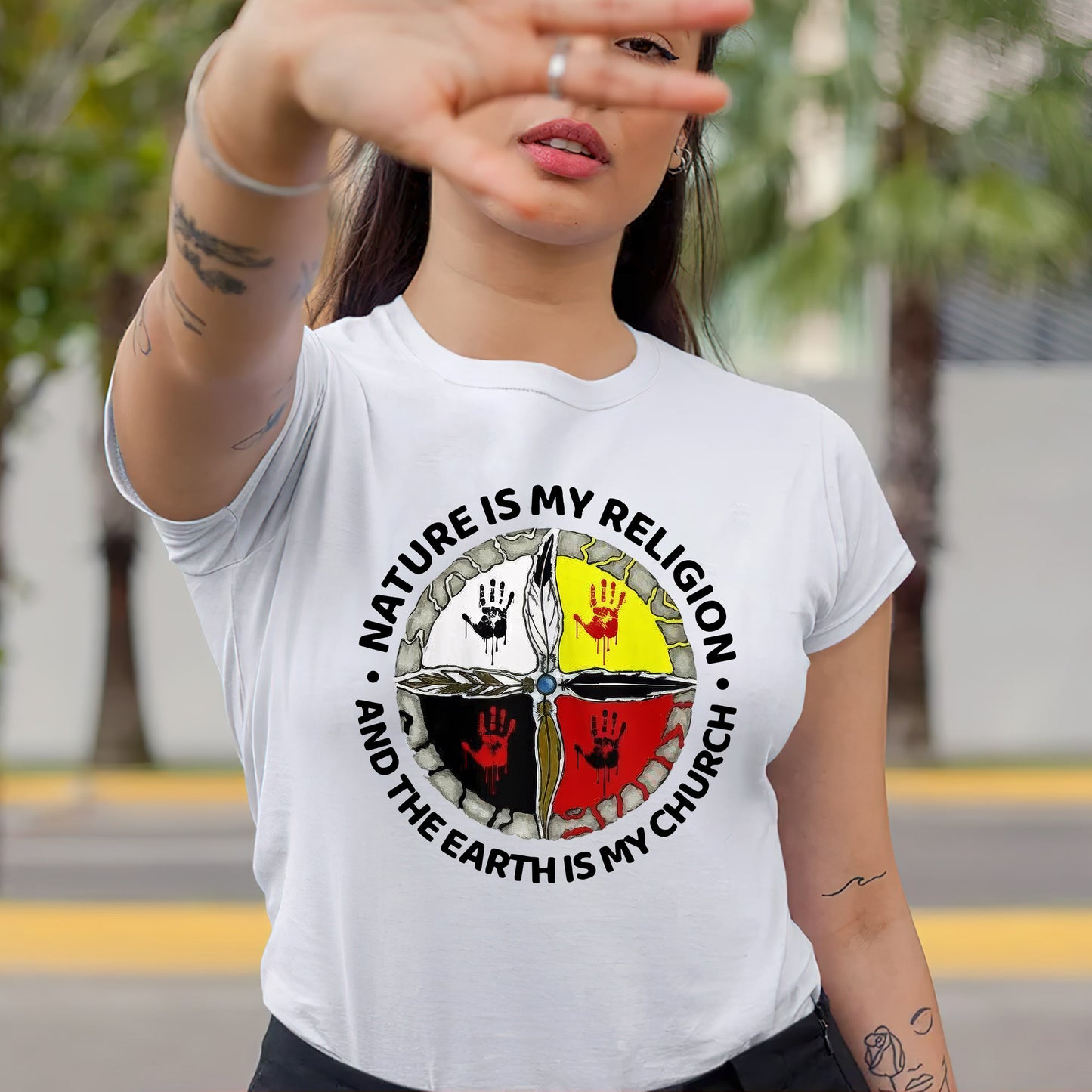 Nature Is My Religion - The Earth Is My Church Unisex T-Shirt/T-Shirt V-Neck/Hoodie/Sweatshirt