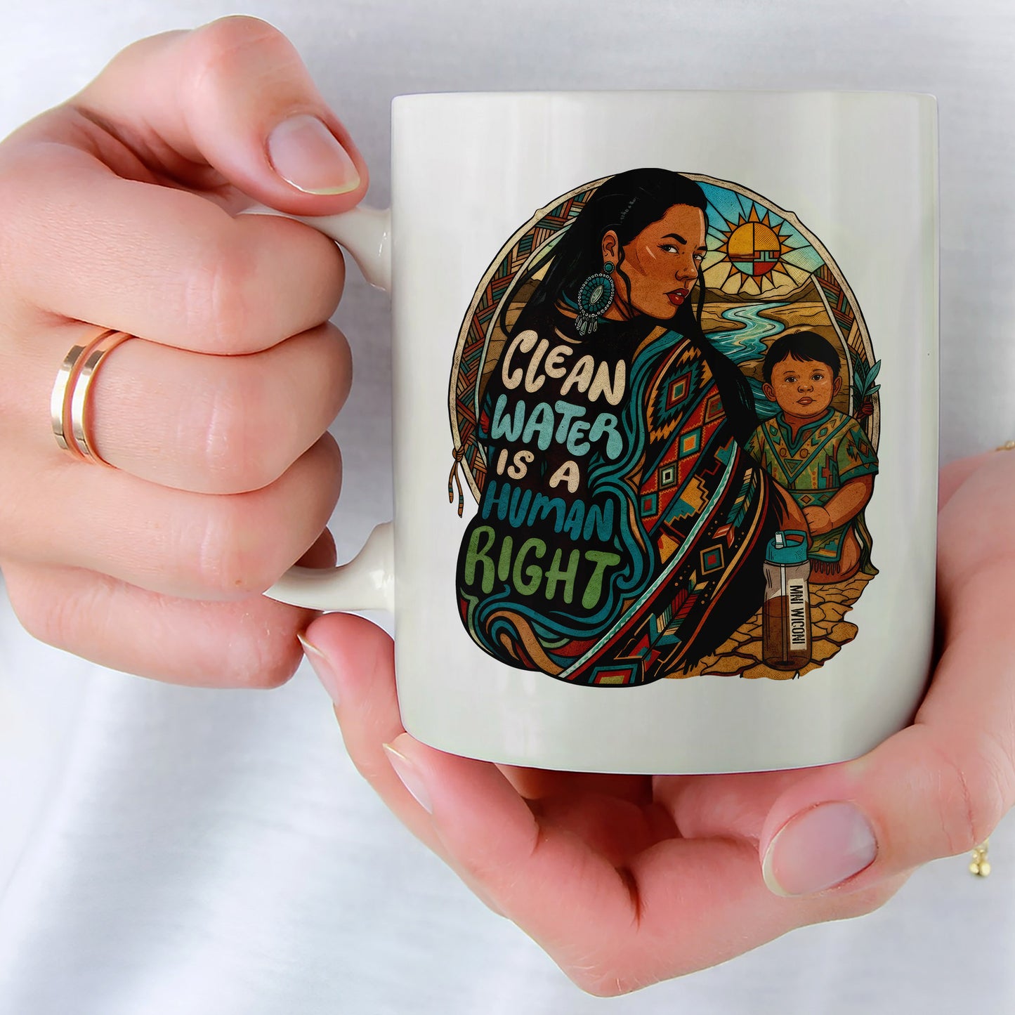 Clean Water is a Human Right - Ceramic Coffee Mug