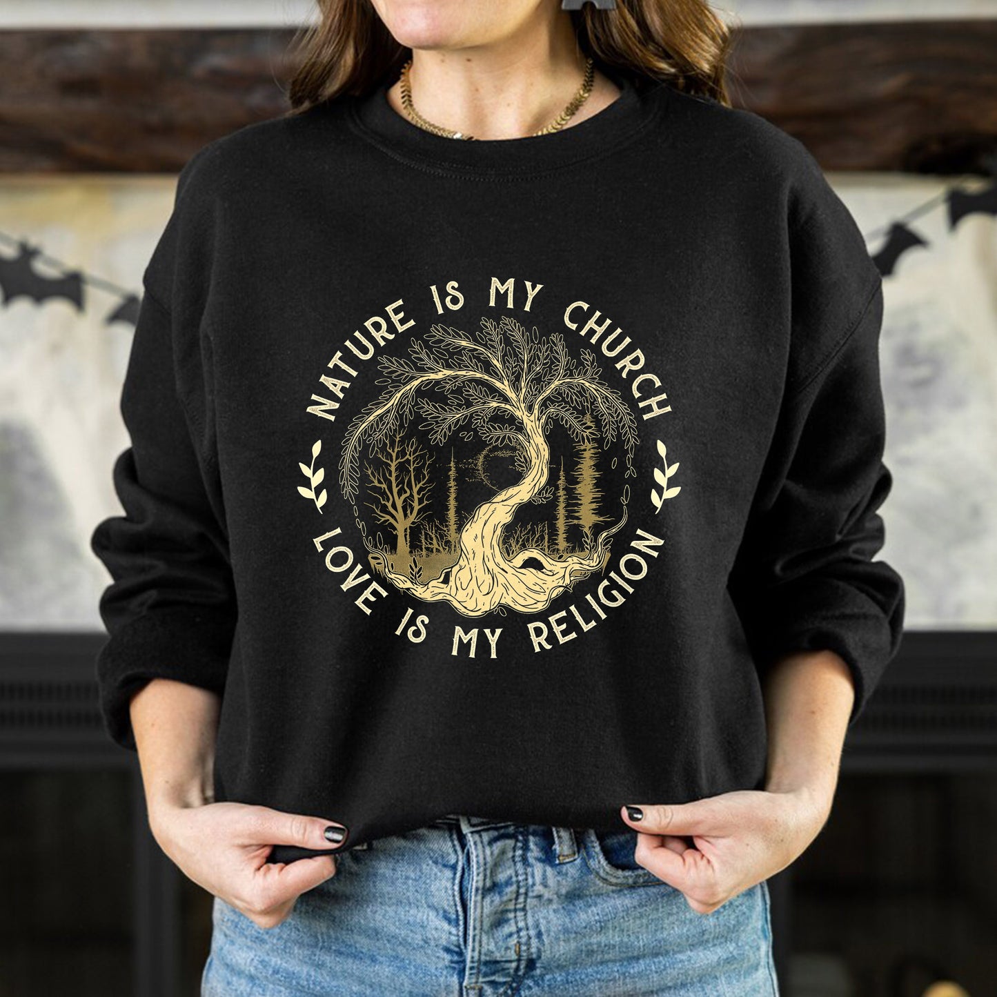 Nature Is My Church - Love Is My Religion Unisex T-Shirt/T-Shirt V-Neck/Hoodie/Sweatshirt