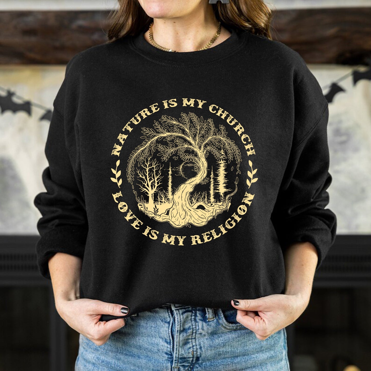 Nature Is My Church - Love Is My Religion Unisex T-shirt/T-shirt V-neck/Hoodie/Sweatshirt