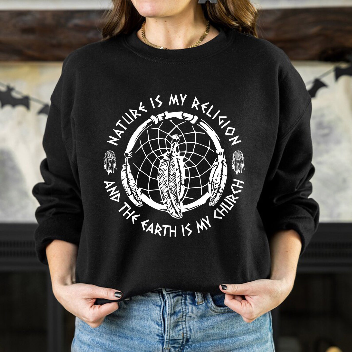 Nature Is My Religion, The Earth Is My Church - Dreamcatcher Unisex T-Shirt/T-Shirt V-Neck/Hoodie/Sweatshirt