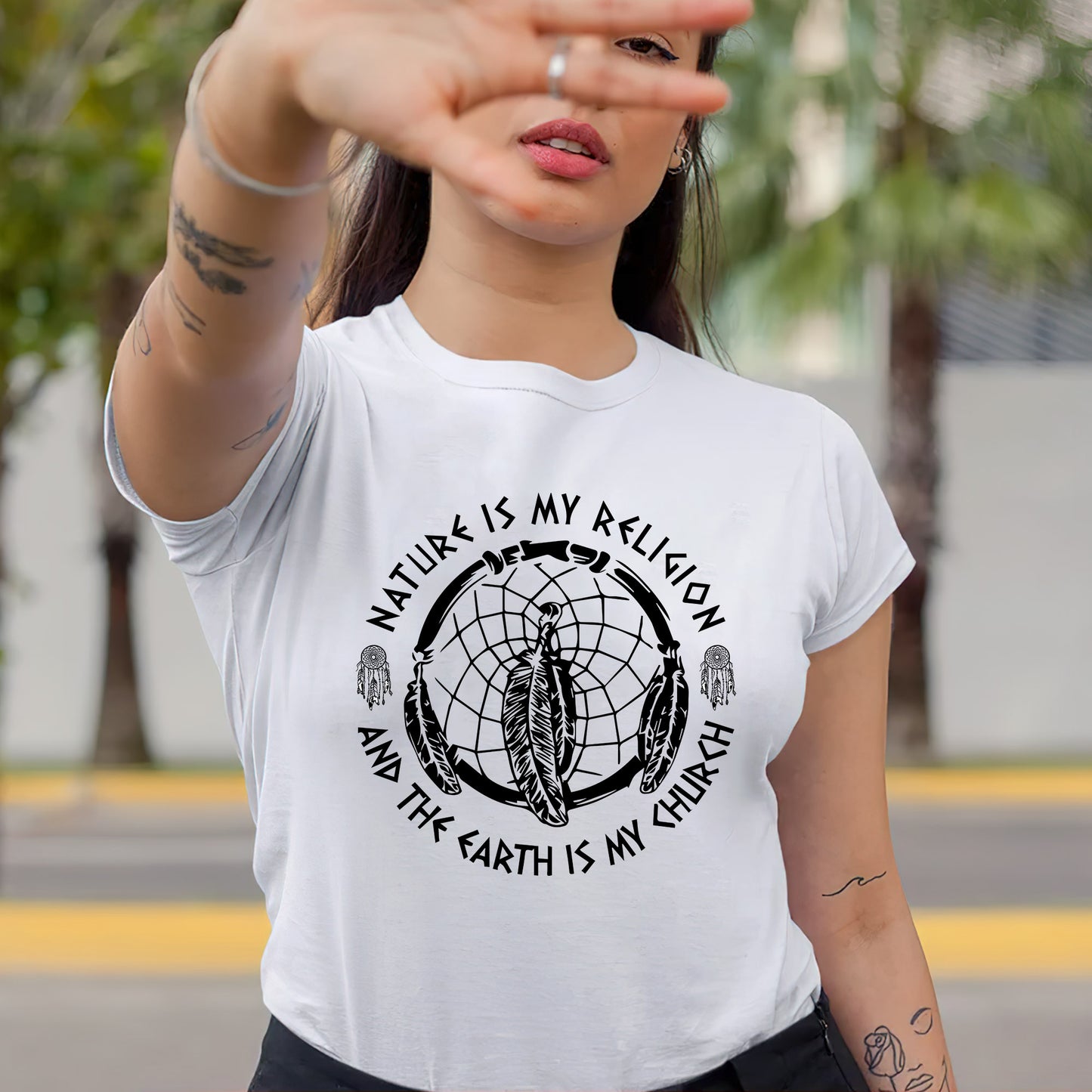 Nature Is My Religion, The Earth Is My Church - Dreamcatcher Unisex T-Shirt/T-Shirt V-Neck/Hoodie/Sweatshirt
