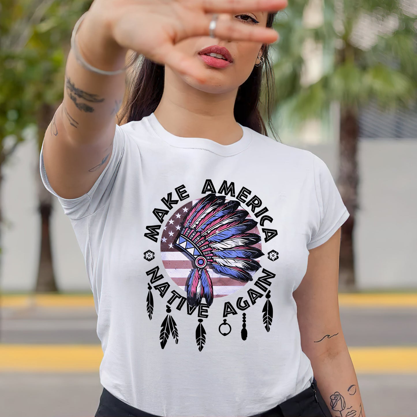 Make America Native Again Statement Unisex T-Shirt/T-Shirt V-Neck/Hoodie/Sweatshirt