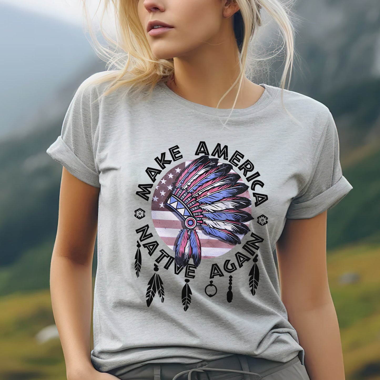 Make America Native Again Statement Unisex T-Shirt/T-Shirt V-Neck/Hoodie/Sweatshirt
