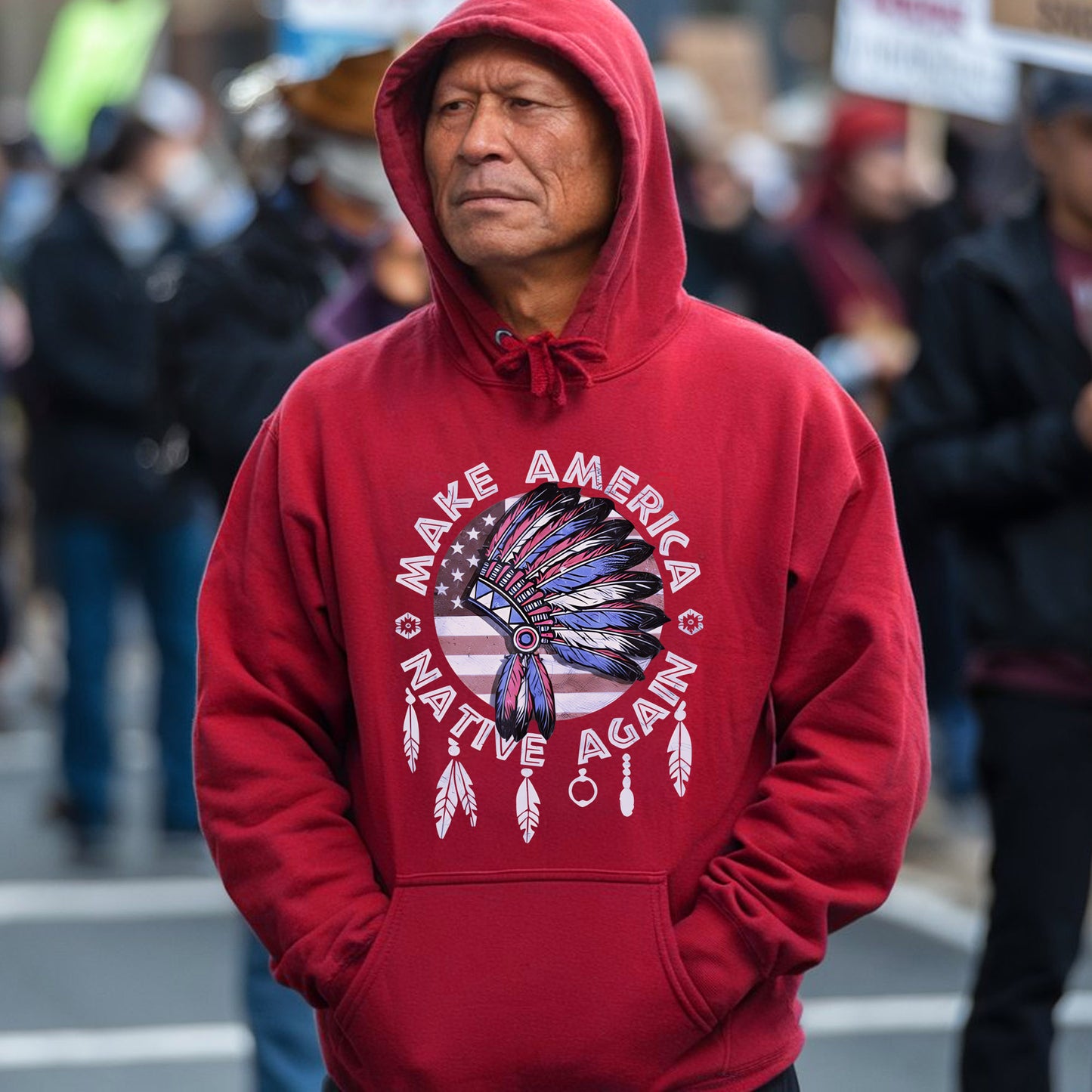 Make America Native Again Statement Unisex T-Shirt/T-Shirt V-Neck/Hoodie/Sweatshirt