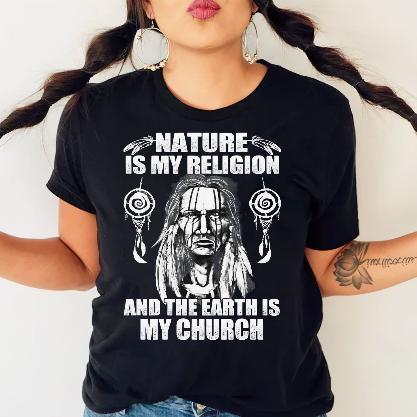 Nature & Earth Statement - Elder Portrait Design Unisex T-Shirt/T-Shirt V-Neck/Hoodie/Sweatshirt