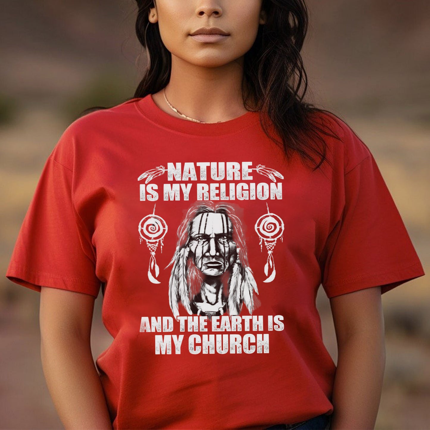 Nature & Earth Statement - Elder Portrait Design Unisex T-Shirt/T-Shirt V-Neck/Hoodie/Sweatshirt