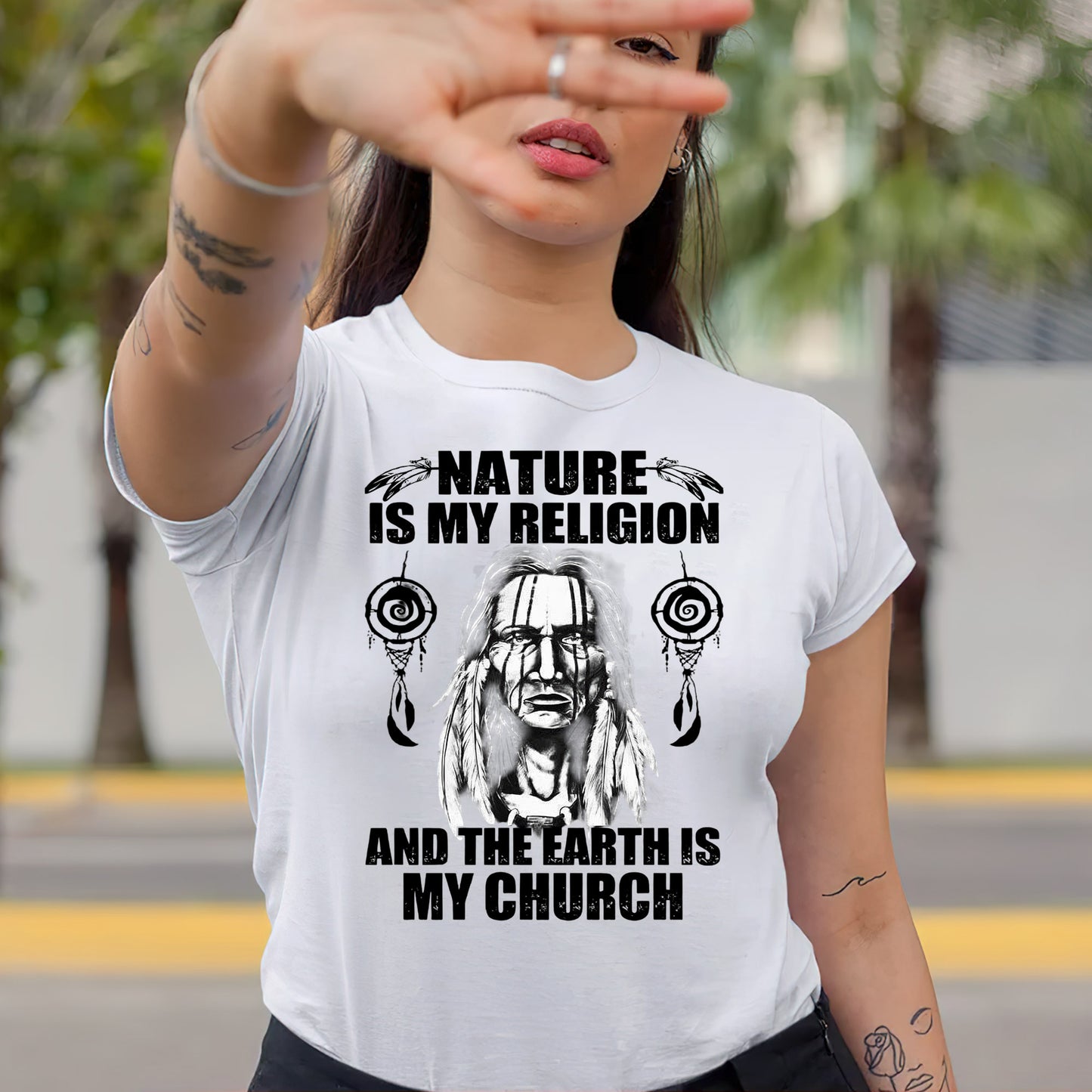 Nature & Earth Statement - Elder Portrait Design Unisex T-Shirt/T-Shirt V-Neck/Hoodie/Sweatshirt