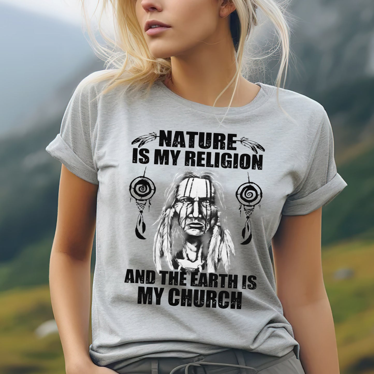 Nature & Earth Statement - Elder Portrait Design Unisex T-Shirt/T-Shirt V-Neck/Hoodie/Sweatshirt