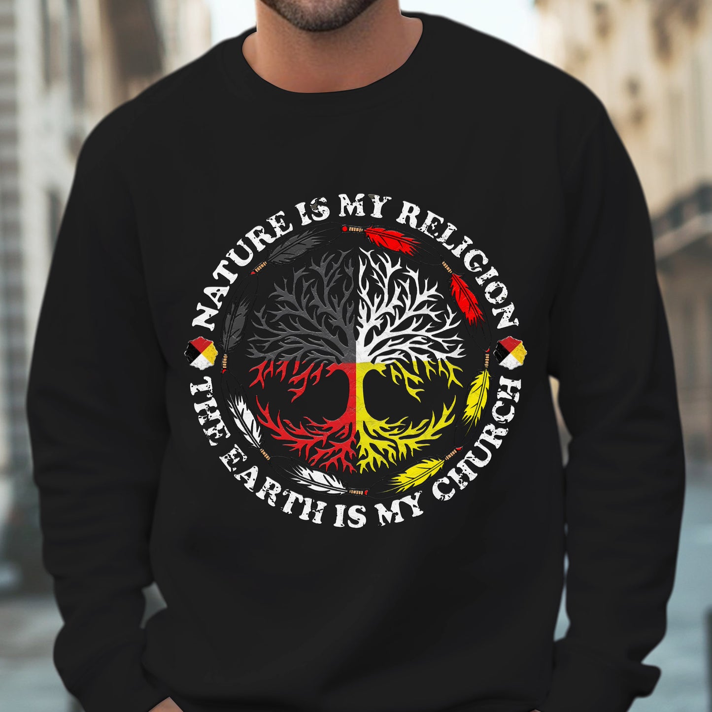 Nature Is My Religion - The Earth Is My Church Unisex T-Shirt/T-Shirt V-Neck/Hoodie/Sweatshirt